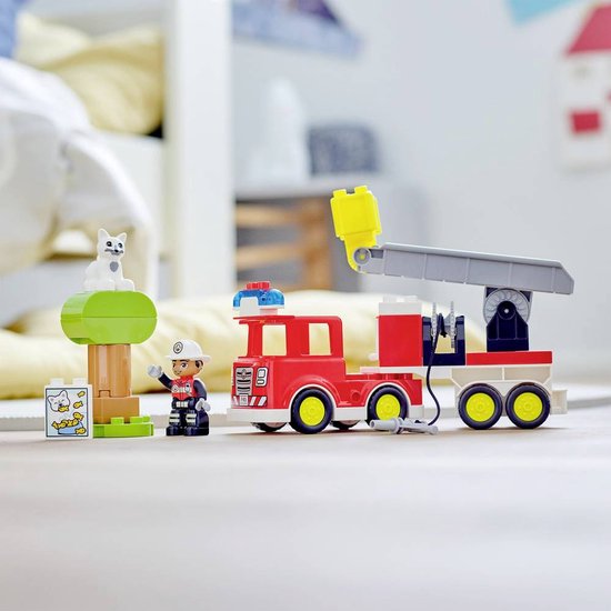 LEGO DUPLO Fire Truck Adventure - Educational Toddler Toy with Animal Figure - 10969