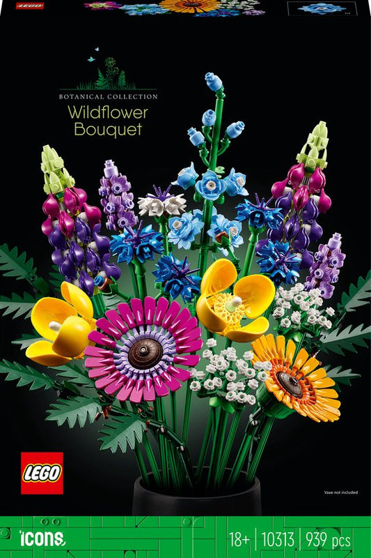 "LEGO Icons Wildflower Bouquet Building Set for Adults, Botanical Collection - 10313"
"LEGO Icons Wildflower Bouquet Building Set for Adults Botanical Collection 10313"