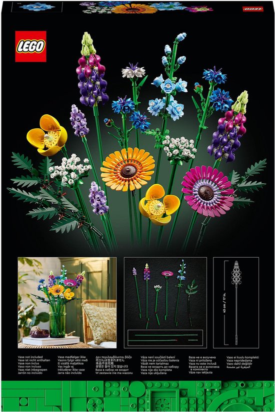 "LEGO Icons Wildflower Bouquet Building Set for Adults, Botanical Collection - 10313"
"LEGO Icons Wildflower Bouquet Building Set for Adults Botanical Collection 10313"