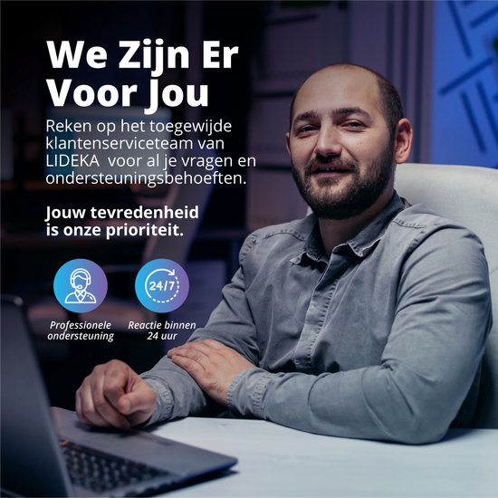 "Lideka Smart LED Light Strip - 10 Meter - App WiFi Connection - RGB Lighting - With Remote Control - Self-Adhesive"
Productnaam in het Engels: Lideka Smart LED Light Strip
