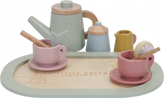 "Houten Theeservies van Little Dutch"
"Wooden Tea Set by Little Dutch"