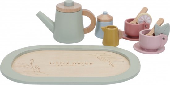 "Houten Theeservies van Little Dutch"
"Wooden Tea Set by Little Dutch"