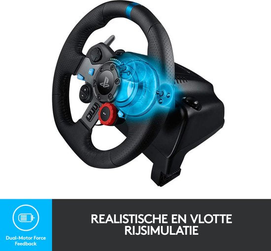 Ultimate Racing Experience: Logitech G29 Driving Force Wheel for PS5/PS4 + PC