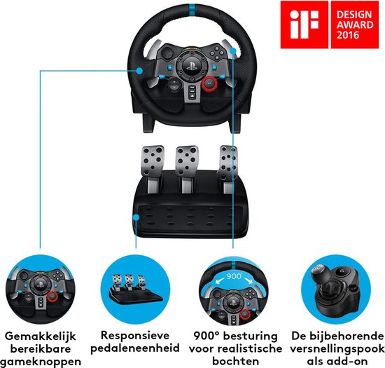 Ultimate Racing Experience: Logitech G29 Driving Force Wheel for PS5/PS4 + PC