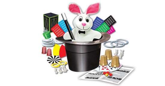 Natuurlijk! Hier is een herschreven versie van de titel in het Engels:
"Enchanting Magic Hat & Rabbit Set - Ultimate Magic Kit for Aspiring Magicians"
Deze titel benadrukt de magische en betoverende aspecten van het product, terwijl het ook duidelijk maakt dat het een complete set is voor beginnende goochelaars.