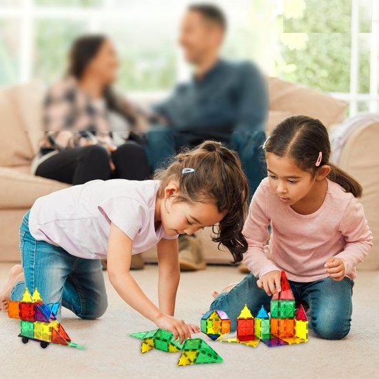 Magnetic Tiles - 100 Pieces - Construction Toy - Montessori Toy
Magnetic Tiles