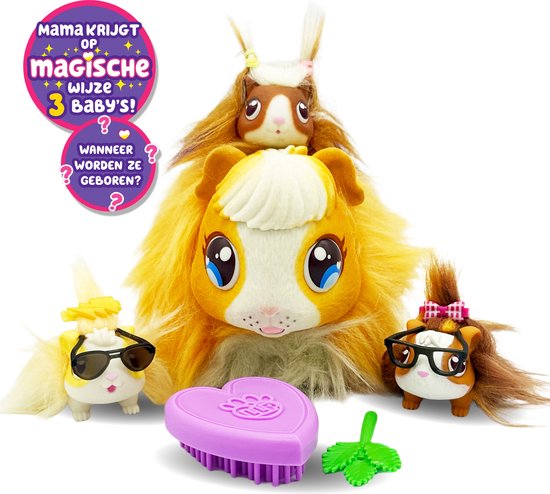 "Mama Surprise Cavia - Interactieve knuffel met 3 baby's" 
"Mama Surprise Guinea Pig - Interactive Plush with 3 Babies"