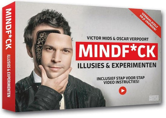 "Mindf*ck Illusions and Experiments - Smoke & Mirrors - Mindfuck by Victor Mids"
Productnaam in het Engels: "Smoke & Mirrors - Mindfuck"