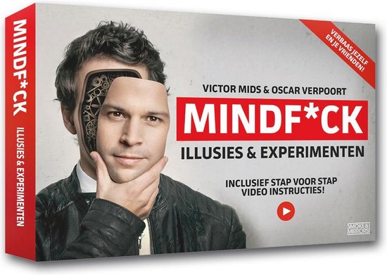 "Mindf*ck Illusions and Experiments - Smoke & Mirrors - Mindfuck by Victor Mids"
Productnaam in het Engels: "Smoke & Mirrors - Mindfuck"