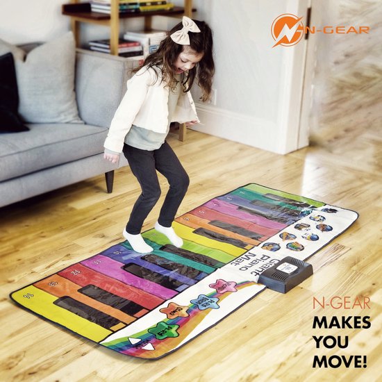 "N-GEAR XXL Interactive Piano Dance Mat - 42 x 180 cm"
"N-GEAR XXL Interactive Piano Dance Mat"
