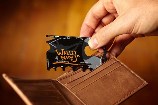 18-in-1 Wallet Ninja Credit Card Tool - Compact and Versatile Tool for Your Wallet
Product Name in English: Wallet Ninja