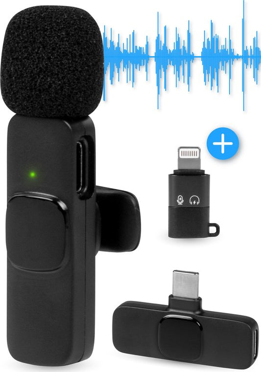Nuvance Wireless Lavalier Microphone - USB C & iPhone - Plug & Play
Wireless Lavalier Microphone