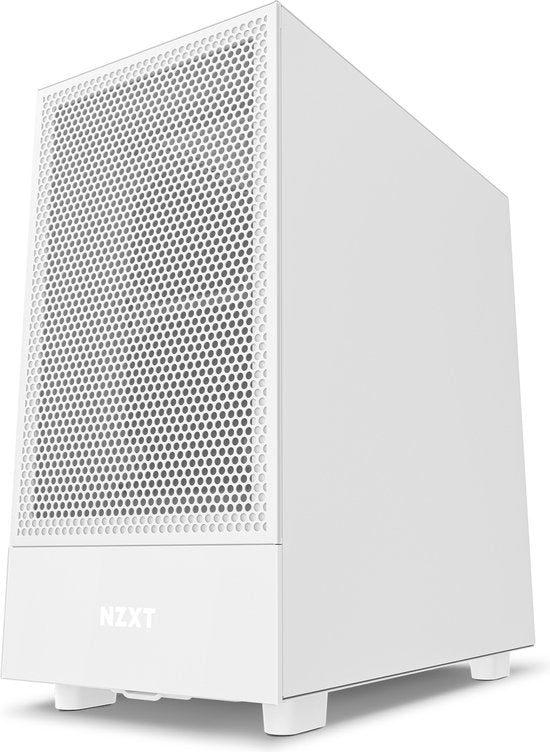 NZXT H5 FLOW White Midtower Case - Mini-ITX, Micro-ATX, ATX - No Power Supply - SGCC Steel, Tempered Glass - White
NZXT H5 FLOW White