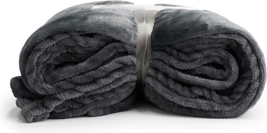 O'DADDY® Fleece Blanket with Sleeves - Grey - 150x200 cm
