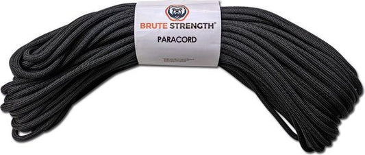 Paracord Rope - 4mm Diameter - 20 meters Length - Black - 250kg Strength
Paracord Rope