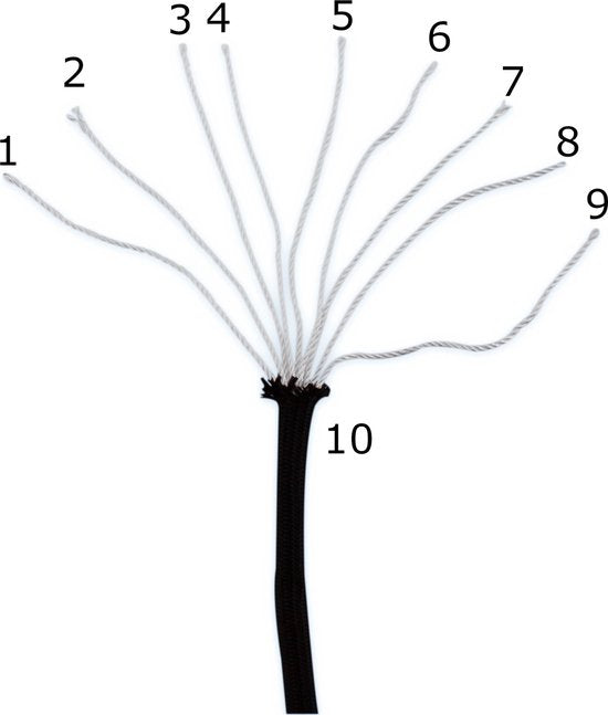 Paracord Rope - 4mm Diameter - 20 meters Length - Black - 250kg Strength
Paracord Rope