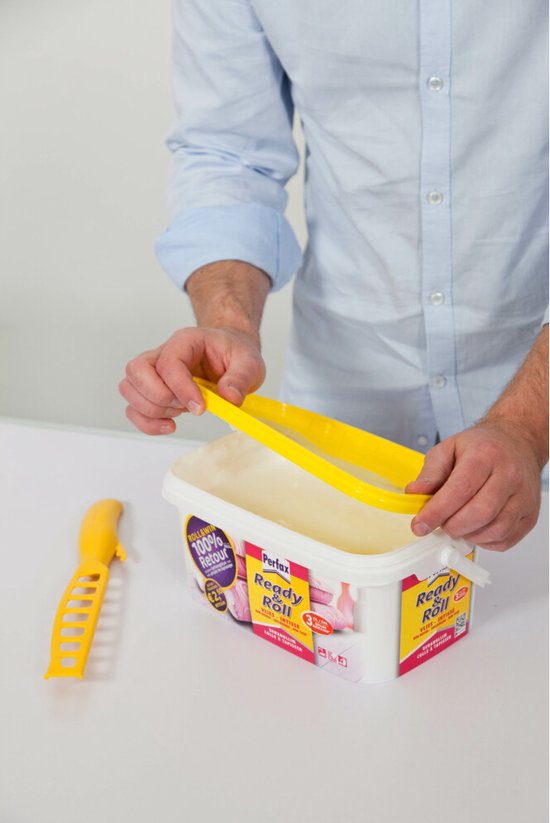 Perfax Ready&Roll Wallpaper Adhesive | Non-woven Wallpaper Paste | 2.25 Kg Transparent Wallpaper Glue | Universal Wallpaper Adhesive. 
Perfax Ready&Roll Wallpaper Adhesive