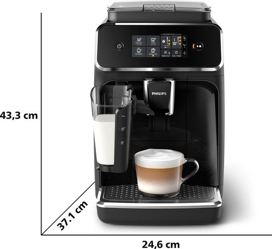 Philips LatteGo 2200 Series EP2231/40 - Espressomachine - Black/Stainless Steel
Philips LatteGo 2200 Series EP2231/40 - Espresso Machine - Black/Stainless Steel