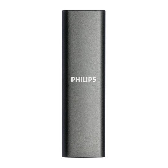 "Philips Portable SSD 1TB - SATA Ultra Speed USB-C - USB 3.2 - Read up to 540MB/s" can be rewritten as: "Philips Portable SSD 1TB with SATA Ultra Speed USB-C & USB 3.2 - Read speeds up to 540MB/s."
The English product name without punctuation marks would be: Philips Portable SSD 1TB SATA Ultra Speed USB-C USB 3.2.