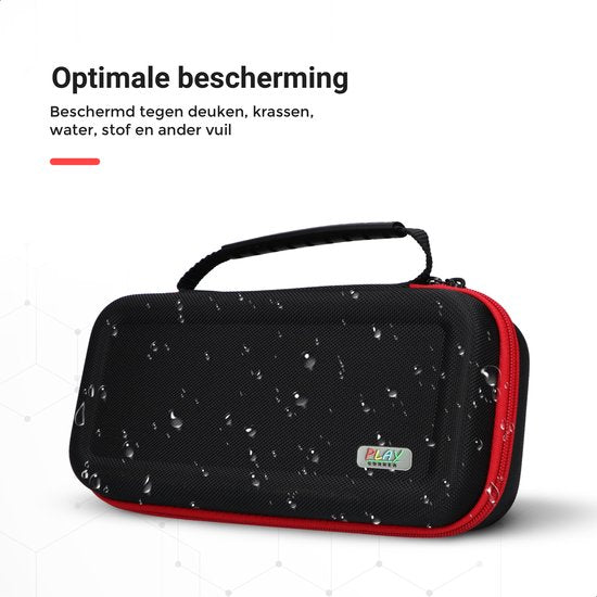 "Zwarte Beschermhoes voor Nintendo Switch & OLED - Console & Accessoires - Playcorner XL Case"
Productnaam in het Engels: "Black Protective Case for Nintendo Switch & OLED - Console & Accessories - Playcorner XL Case"