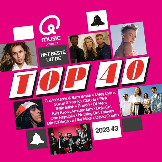 "Best of Top 40 2023#3 (CD) - Presented by QMusic"
Productnaam in het Engels: "Best of Top 40 2023#3 CD"