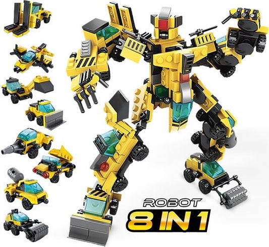 QuchiQ™ Robot Toy - Robots - Building Sets - Toys - Toy Car - Police - Fire Truck - Building Kit - Play Figure Sets - 345 Building Blocks - Christmas Gift
QuchiQ Robot Toy