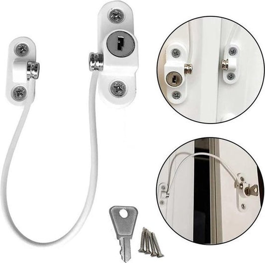 White Window Restrictor | Window Security | Fall Protection | Baby and Child Safety
WindowRestrictorWhite