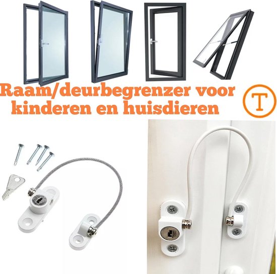 White Window Restrictor | Window Security | Fall Protection | Baby and Child Safety
WindowRestrictorWhite