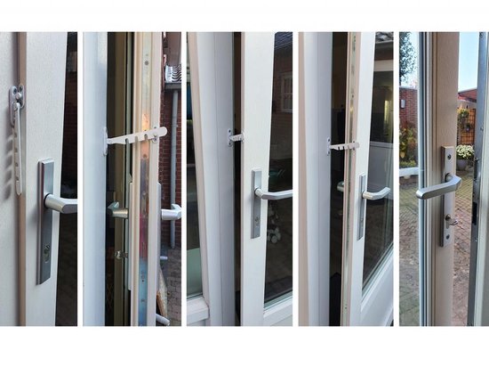 "Window and Door Holder, Window Opener, Wind Hook for Plastic and Wooden Frames, Door/Window Restrictor, Casement Window Opener, Including Mounting Material, Cream White 140mm"
English product name: Window and Door Holder