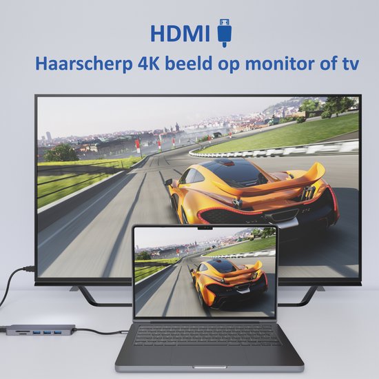 "Premium Quality Rolio USB C Hub - Universal - 4K HDMI". 
Productnaam in het Engels: "Rolio USB C Hub".