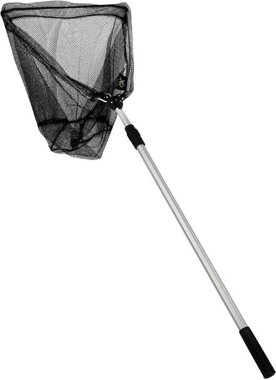 Opvouwbaar en opklapbaar aluminium schepnet van 170cm - Engelse productnaam: Folding and collapsible aluminum fishing net 170cm
