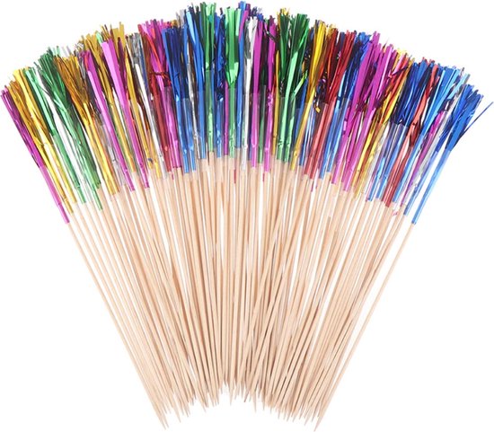 "Set van 50 Vuurwerk Cocktailprikkers - Partyprikkers voor Taart en Gebak - Gekleurde Feestdecoratie - Palmboom Design - 50 stuks"
"Set of 50 Firework Cocktail Picks - Party Picks for Cake and Pastry - Colored Party Decor - Palm Tree Design - 50 pieces"
