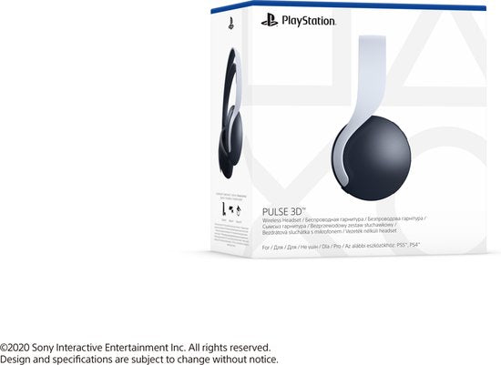 Sony Pulse 3D Draadloze Headset voor PS4/PS5
Sony Pulse 3D Wireless Headset for PS4/PS5