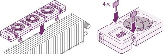 SpeedComfort Radiator Fan Mono Set – Universal Fit & Easy Installation – Save Energy with Optimal Heat Distribution