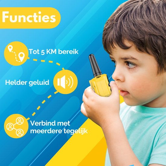 "Squago Walkie talkie - Set van 2 - Geschikt voor zowel Kinderen als Volwassenen - WalkieTalkie"
"Squago Walkie talkie"