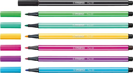 "STABILO Pen 68 - Premium Felt Tip Pen - Roller Set - ARTY Edition - Set of 25 Different Colors"
STABILO Pen 68 - Premium Felt Tip Pen - Roller Set - ARTY Edition - Set of 25 Different Colors