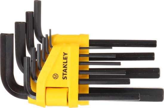 STANLEY 10-Piece Hex Key Set - Precision Tools for 1.5 to 10 mm