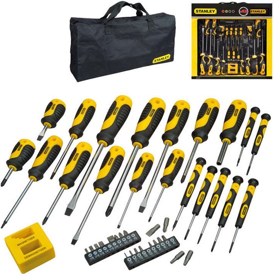 "42-delige STANLEY STHT0-62113 Schroevendraaierset met Opbergtas" 
"STANLEY STHT0-62113 Screwdriver Set - 42-piece - with Storage Bag"