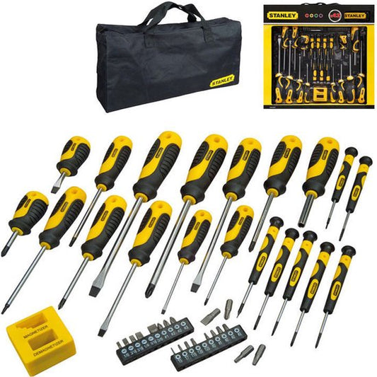 "42-delige STANLEY STHT0-62113 Schroevendraaierset met Opbergtas" 
"STANLEY STHT0-62113 Screwdriver Set - 42-piece - with Storage Bag"