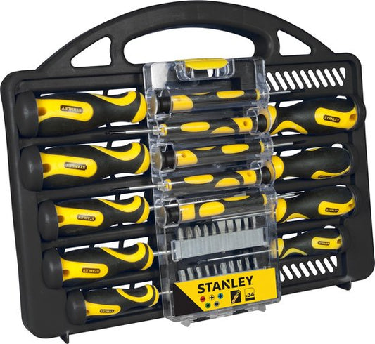 "34-delige STANLEY STHT0-62141 Schroevendraaierset met koffer" 
"STANLEY STHT0-62141 Screwdriver Set - 34 pieces - with case"