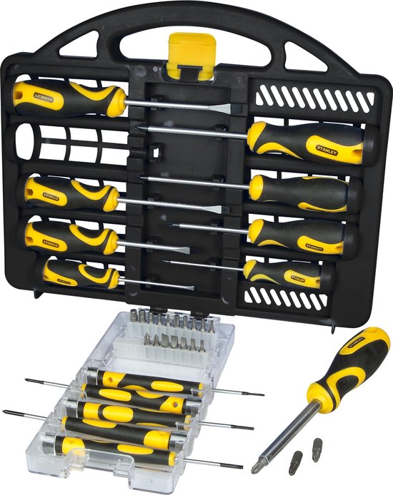 "34-delige STANLEY STHT0-62141 Schroevendraaierset met koffer" 
"STANLEY STHT0-62141 Screwdriver Set - 34 pieces - with case"