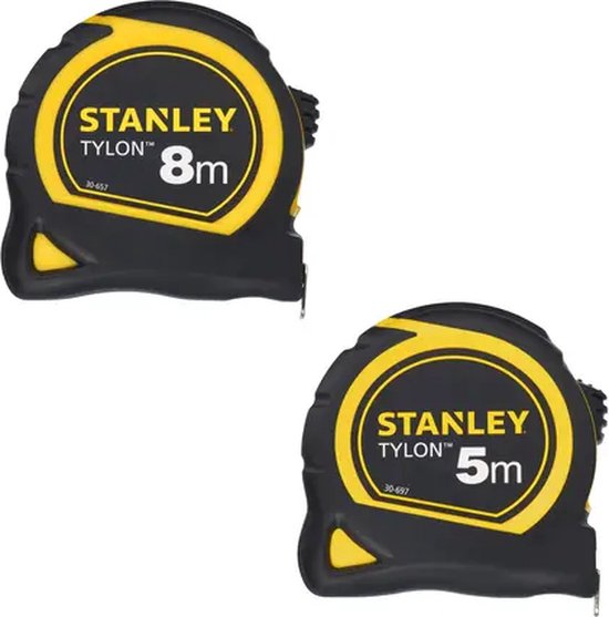 "STANLEY STHT0-74260 Tylon Rolbandmaat - Set van 2 - 5m en 8m"
"STANLEY STHT0-74260 Tylon Tape Measure - Set of 2 - 5m and 8m"