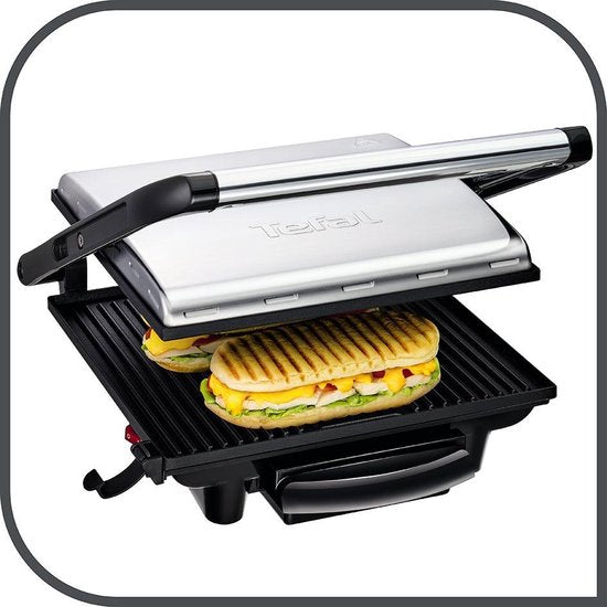 Tefal GC241D12 Contactgrill met Anti-aanbaklaag - 2000W - Zwart
Tefal GC241D12 Contact Grill with Non-stick Coating - 2000W - Black