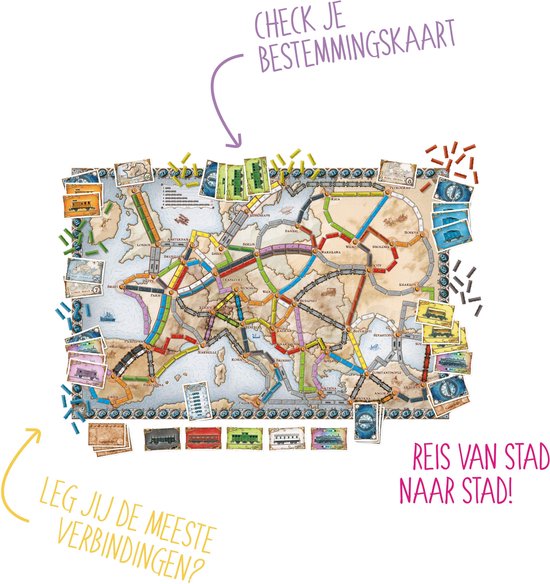 Ticket to Ride Europe - Bordspel
Rewritten title: "Ticket to Ride Europe Board Game"
Translated product name: Ticket to Ride Europe