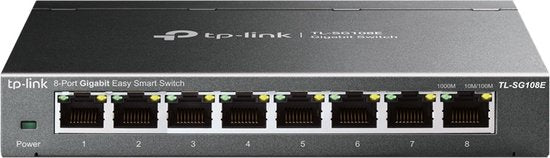 "TP-Link TL-SG108E - Smart Managed Network Switch - 8 Ports"
Productnaam in het Engels: "TP-Link TL-SG108E"