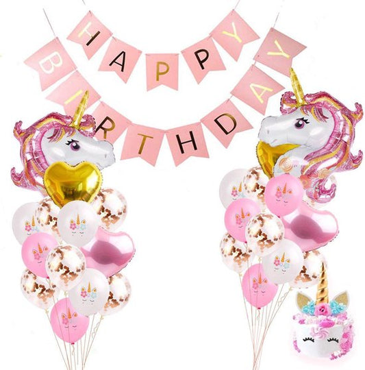 "30-Delige XL Unicorn Party Decoration Set - Perfect for Kids' Parties"
Product Name in English: Unicorn Decoration Party Pack 30-Piece XL