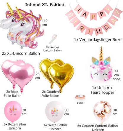 "30-Delige XL Unicorn Party Decoration Set - Perfect for Kids' Parties"

Product Name in English: Unicorn Decoration Party Pack 30-Piece XL