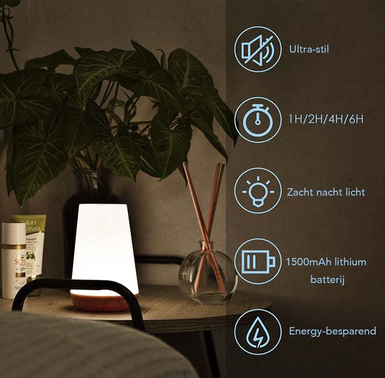 USB Rechargeable Night Light With Remote Control, White Warm Light and 13 RGB Colors - Wake-up Light - Mood Lamp - LED Lighting - Reading Lamp - Table Lamp - Bedside Lamp for Baby, Children & Adults - Dimmable - Touch Control - 15CM
USB Rechargeable Night Light