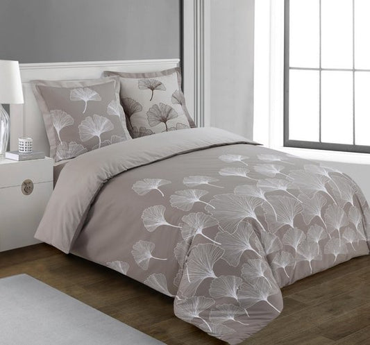 VISION Home - Ginko Duvet Cover Set 240x220cm with 2 Pillowcases - 100% Premium Cotton