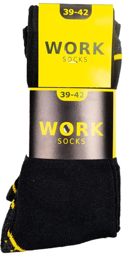 "Zwarte heren werksokken - 5 paar - Maat 43-46" 
Productnaam in het Engels: "Black Men's Work Socks"